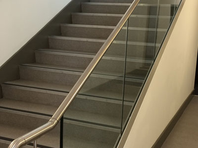 Steel office stairs
